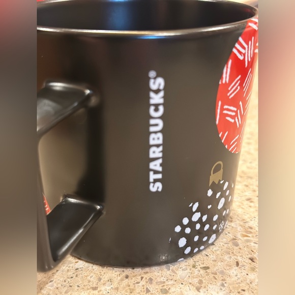 Starbucks Coffee Co. Christmas Ornament Black, Red, White 14 Oz. Cup Mug ~ 2016 - Picture 10 of 15